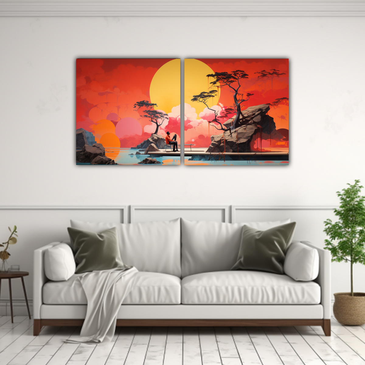 PINTURAS DECORATIVAS TEMÁTICAS ESTRELLADAS CON 100X50 CM - 2
