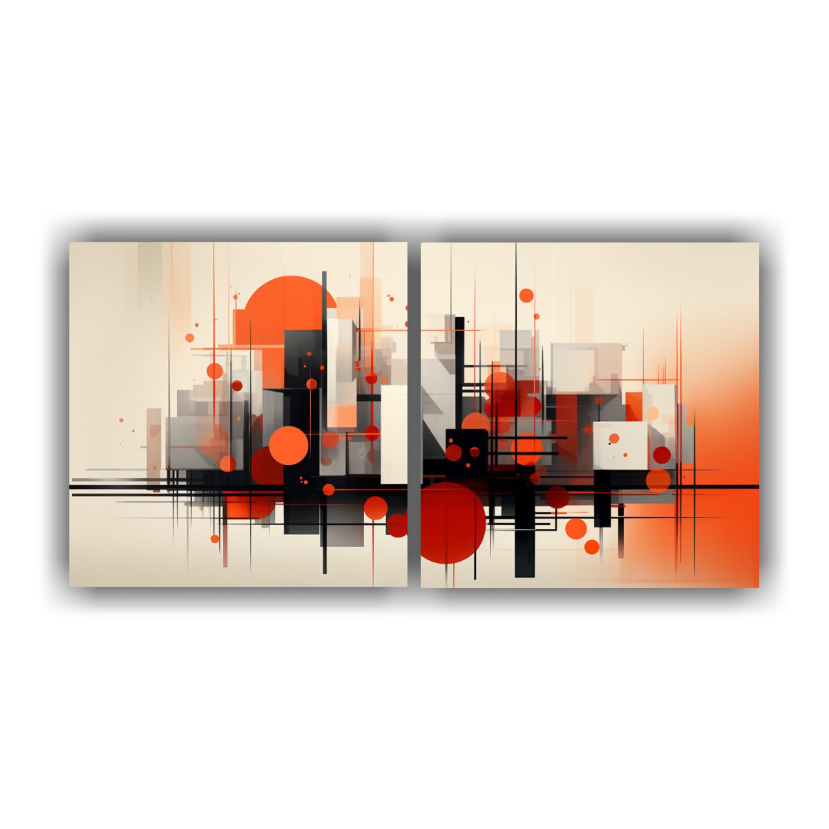 PINTURAS DE ARTE MODERNO DE PARED: ARQUITECTURA 140X70 CM - 1