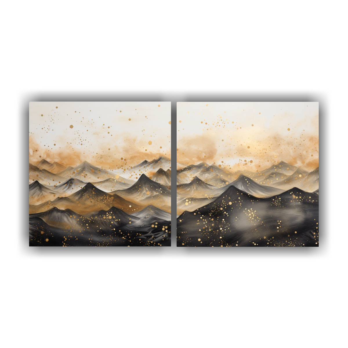 CUADRO DE PAISAJE DE MONTAÑA DURADERO CON ESTILO 60X30 CM - 1