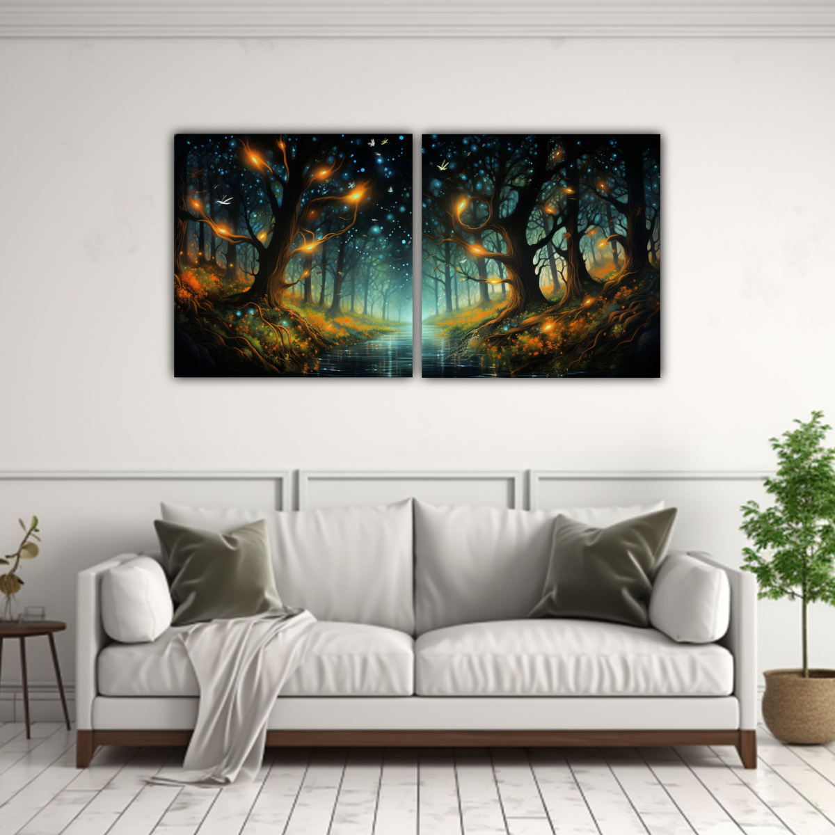 PINTURAS DECORATIVAS INTENSAS: DANZA DINÁMICA 80X40 CM - 2