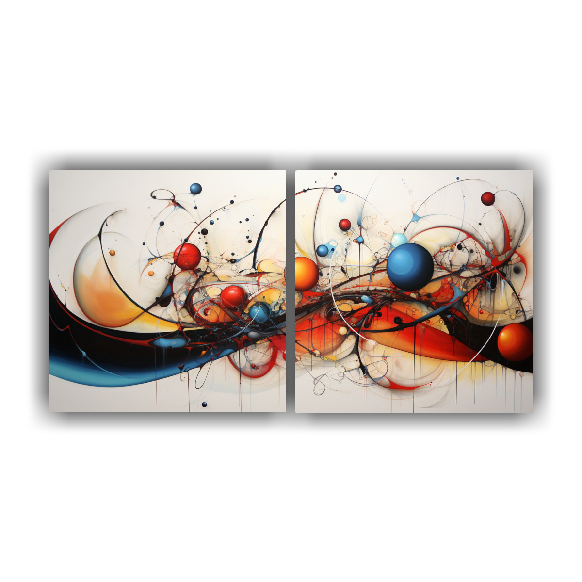 DOS COMPOSICIONES PATRÓN INTENSO: VENTA DE 80X40 CM - 1