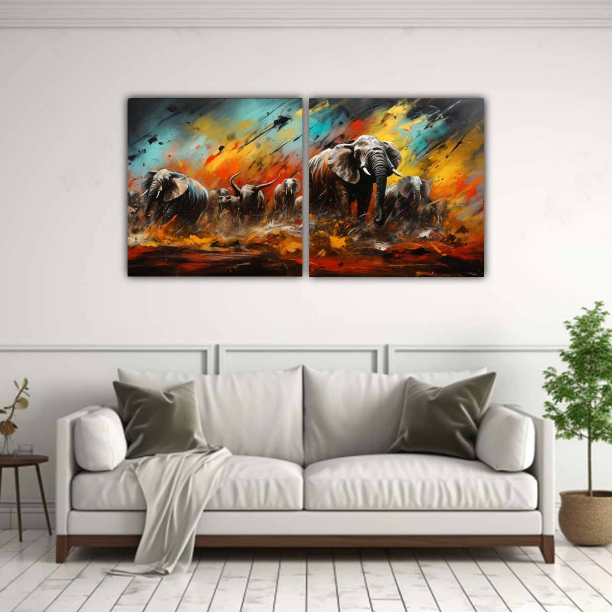 CUADRO DECORATIVO TEMÁTICA EXPRESIÓN DE LA 120X60 CM - 2