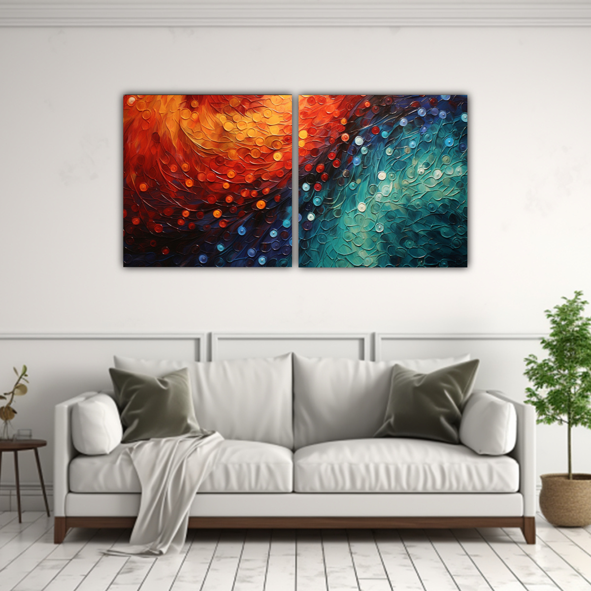 LIENZOS DECORATIVOS URBANOS CON PATRONES 80X40 CM - 2