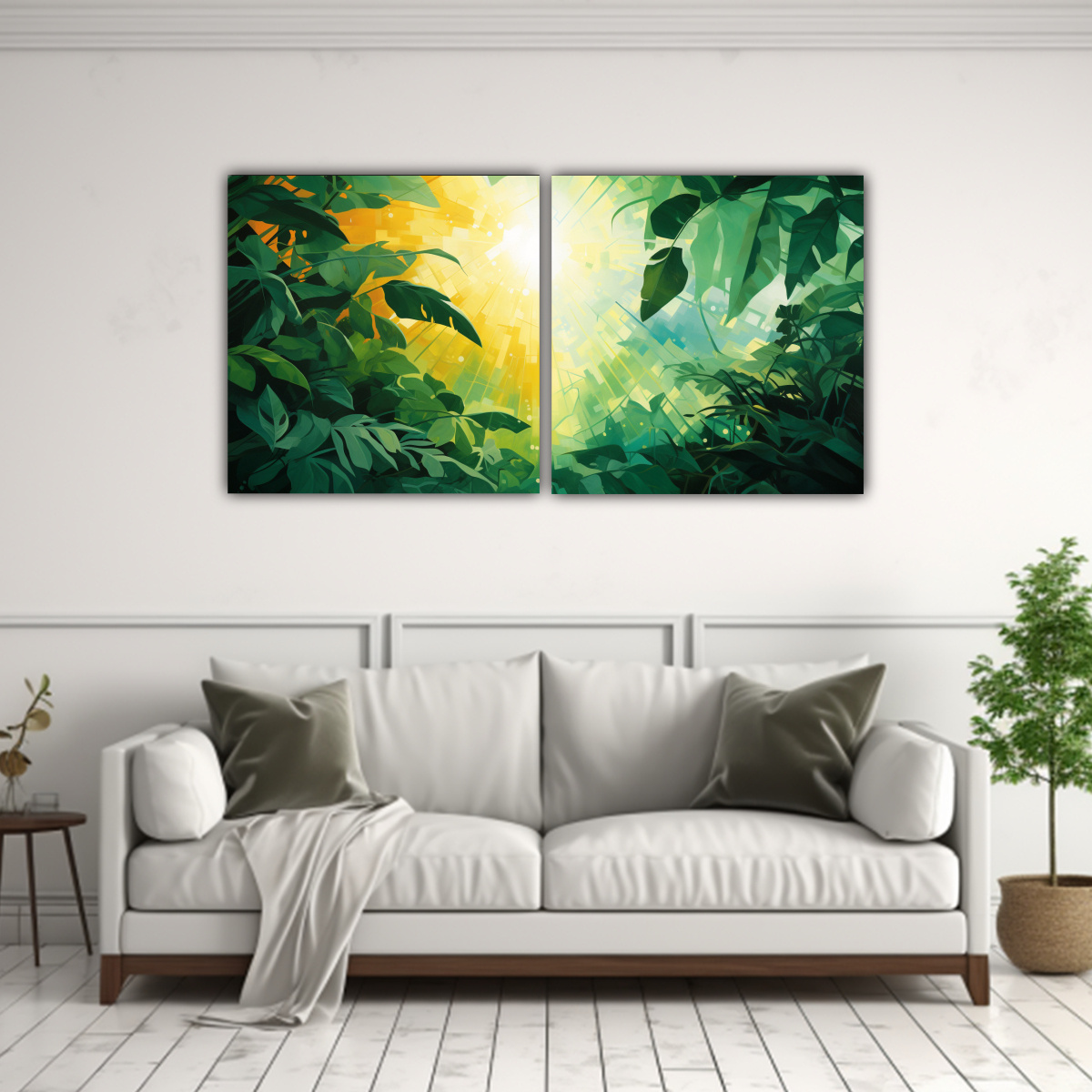 ARTE EN BASTIDOR: EXPRESIÓN ABSTRACTA DE UN 60X30 CM - 2