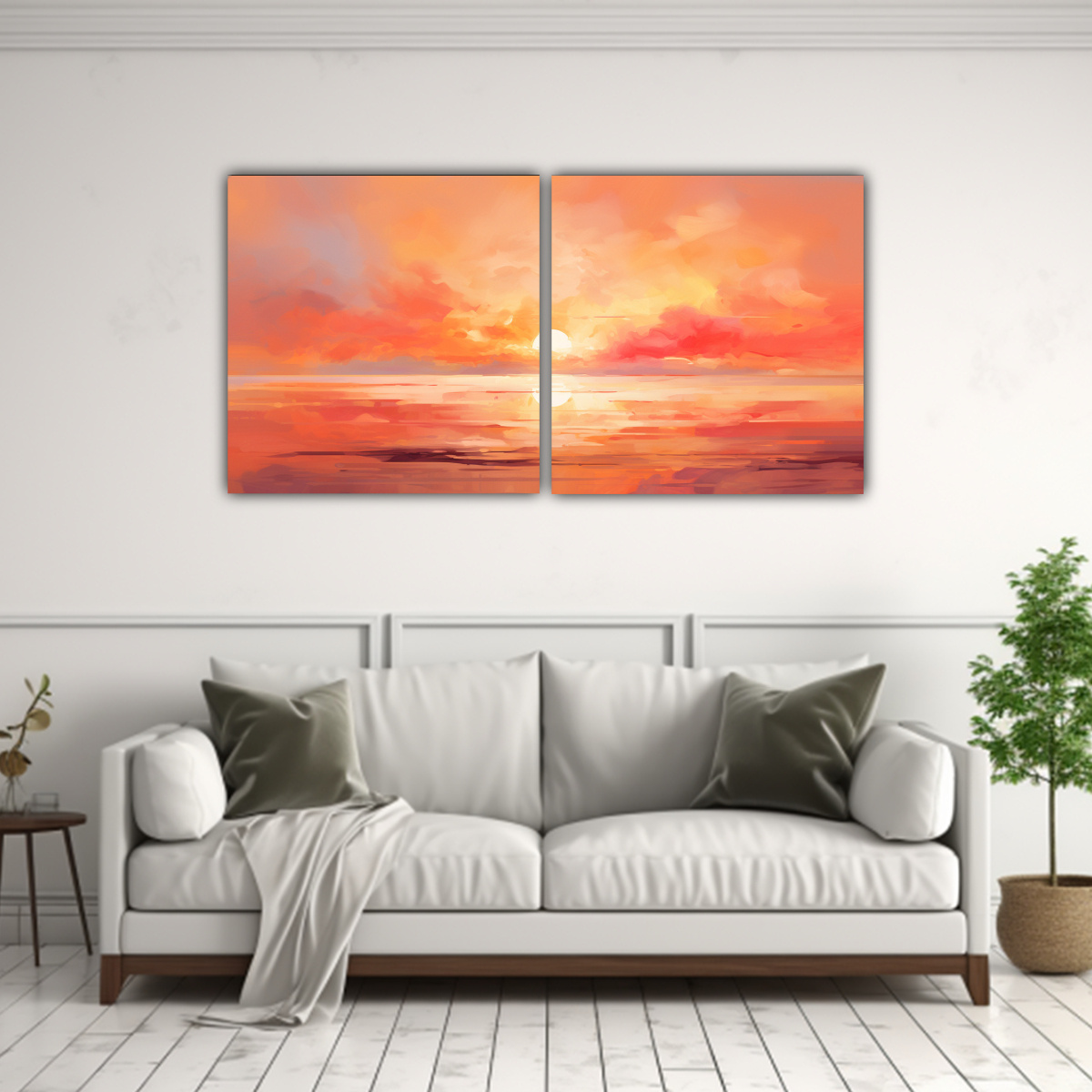 PINTURAS DECORATIVAS DE LA CAUTIVADORA BELLEZA DE 160X80 CM - 2