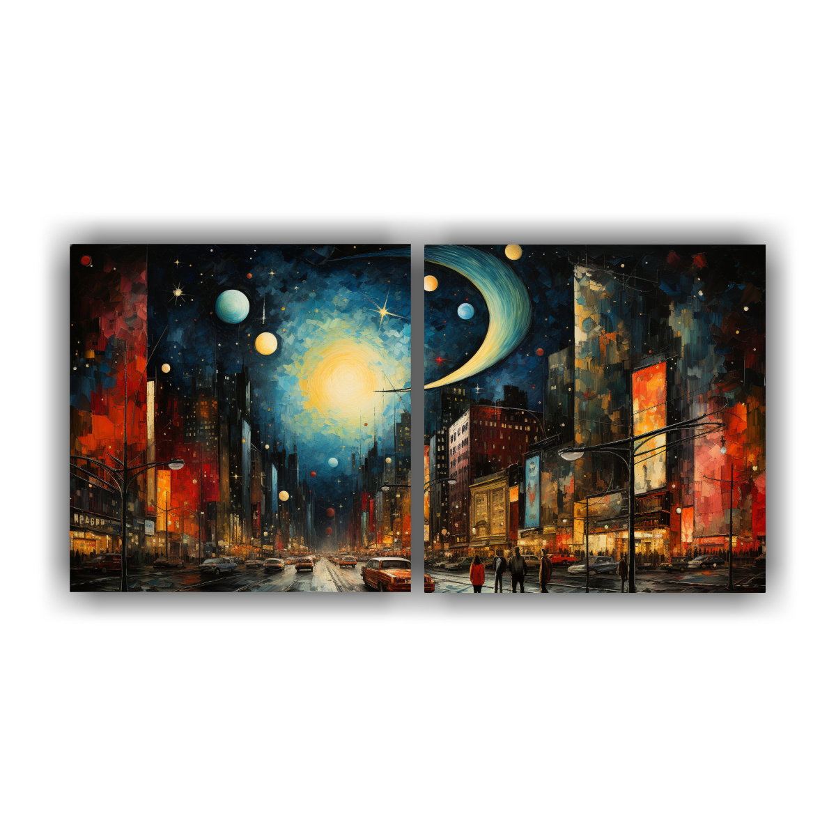CUADRO DECORATIVO ESTILO WASSILY KANDINSKY 160X80 CM - 1