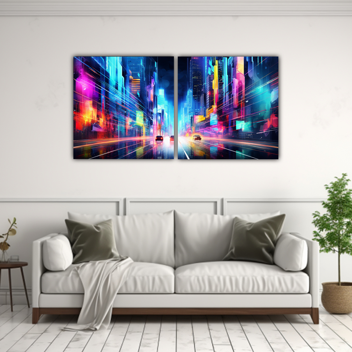 LIENZOS CUADRO ABSTRACTA FUSIÓN DE ARTE POP Y 160X80 CM - 2