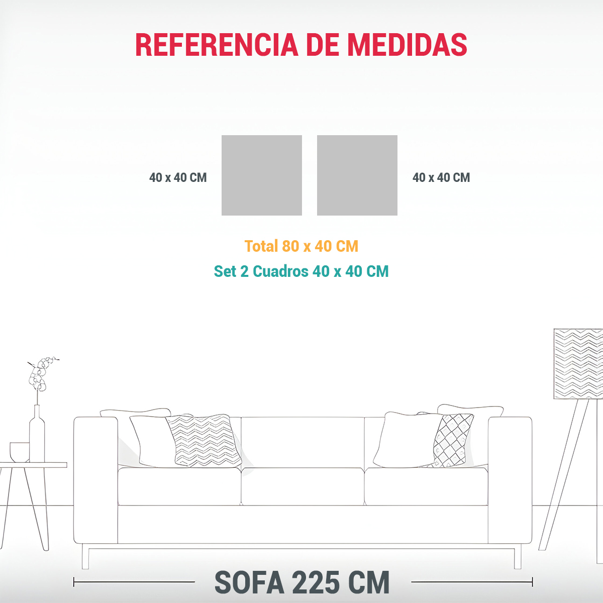 CUADRO DECORATIVO ESQUEMA BLANCO Y PLATEADO EN 80X40 CM - 3