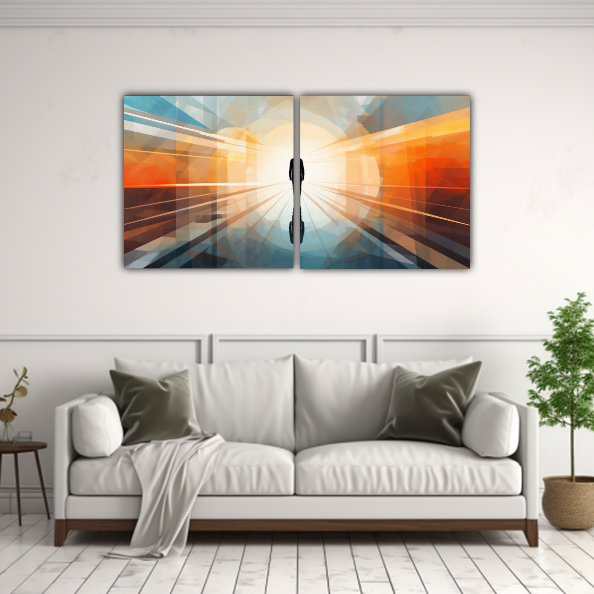 PINTURAS DECORATIVAS: FIGURA HUMANA INTENSA EN 80X40 CM - 2