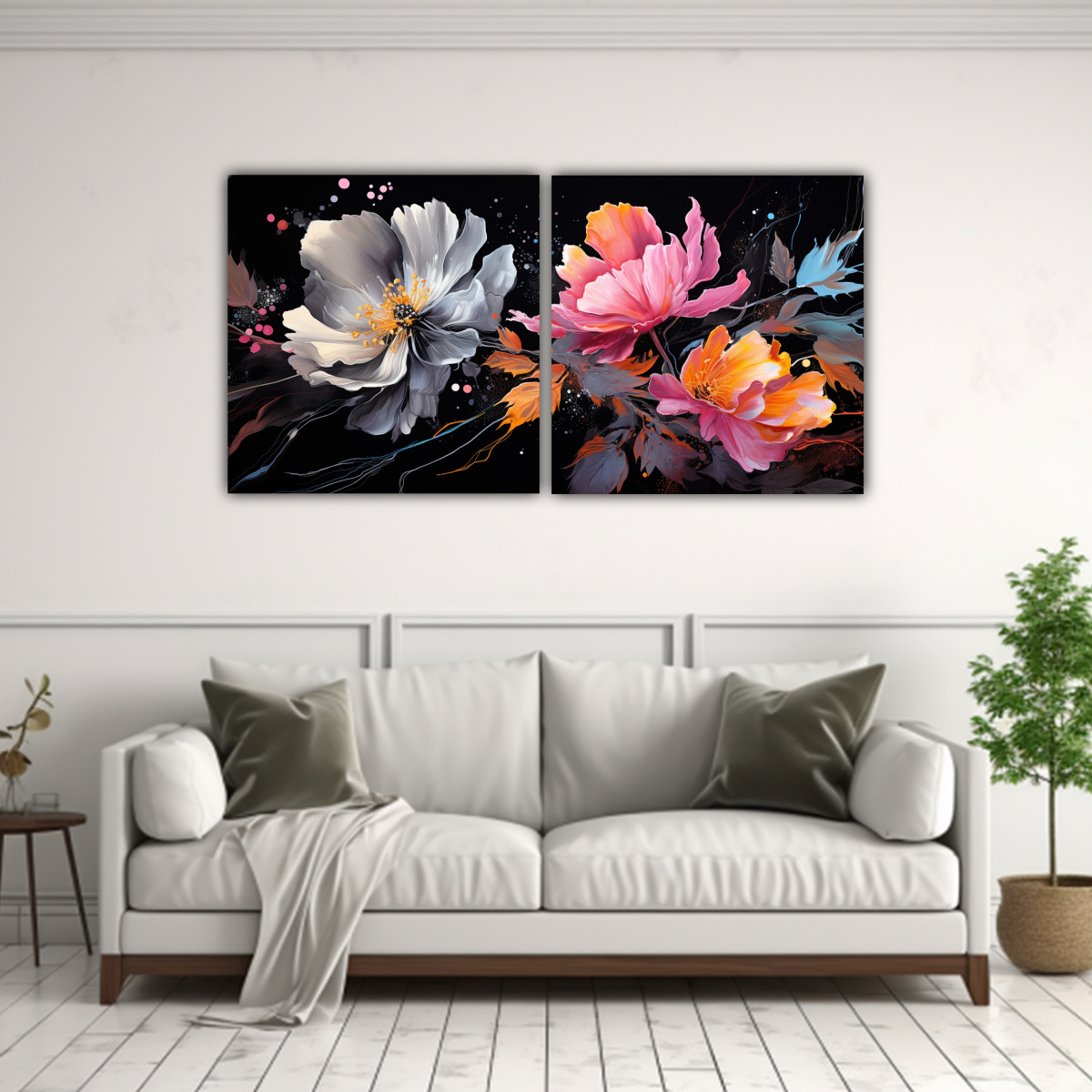 PINTURAS DECORATIVAS ESTILO MEDIO CEPILLO CON 60X30 CM - 2