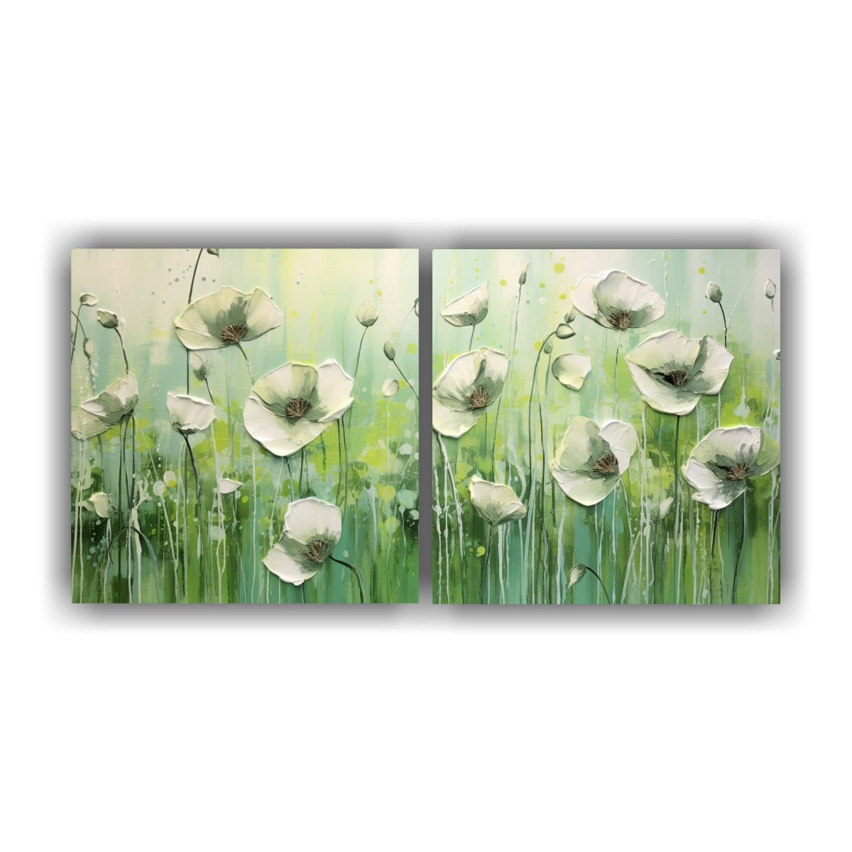 CUADRO DECORATIVO ESTILO HOGAR CON AMAPOLAS 160X80 CM - 1