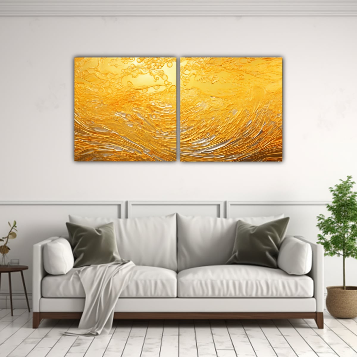 DOS COMPOSICIONES MOVIMIENTO POP ART ESTILO 120X60 CM - 2