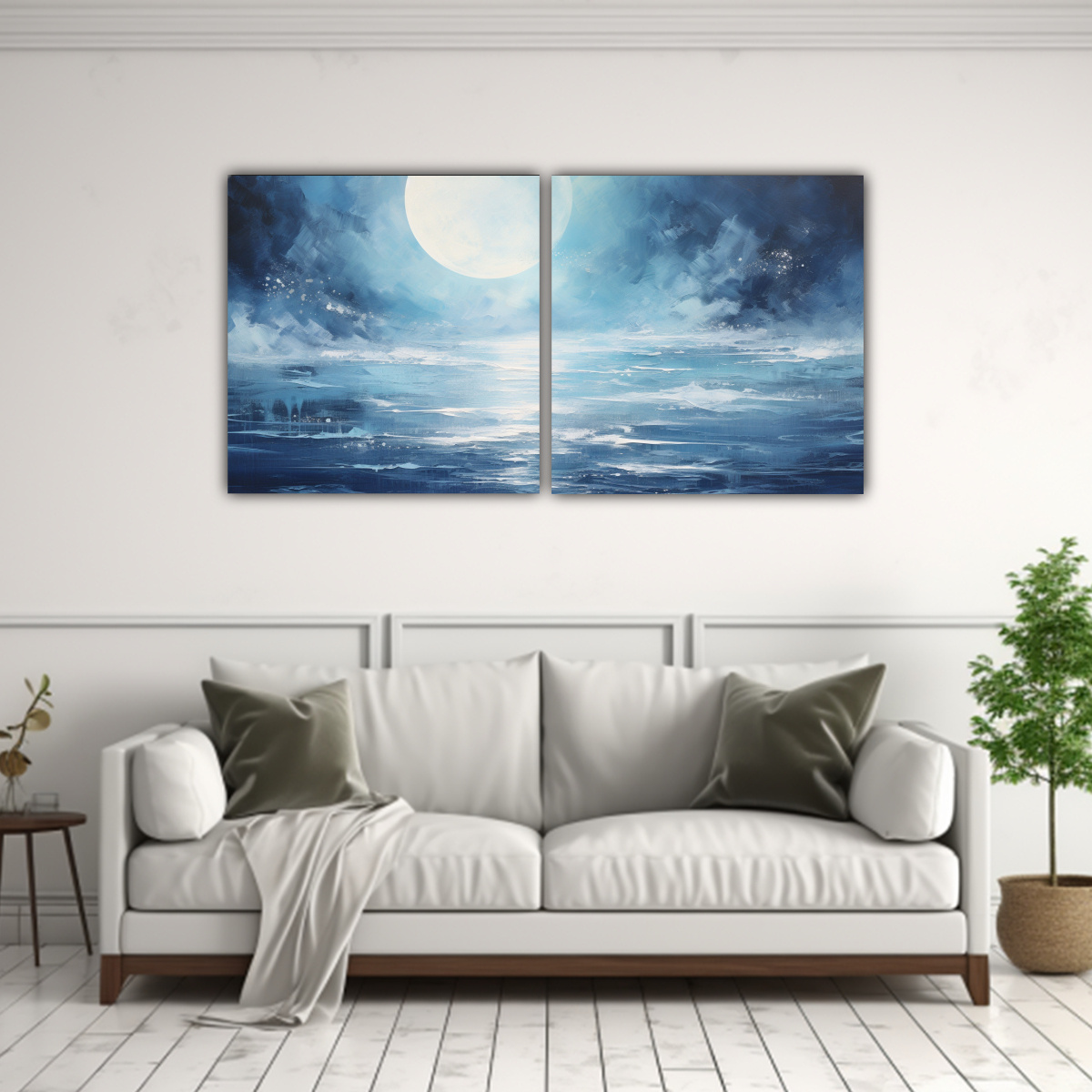 PINTURAS DECORATIVAS DE LIENZO: RETRATO INNOVADOR 60X30 CM - 2