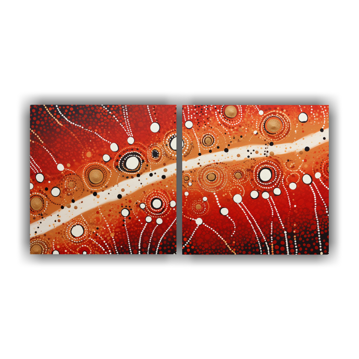 PINTURAS DECORATIVAS DE INTERPRETACIÓN ABSTRACTA 120X60 CM - 1