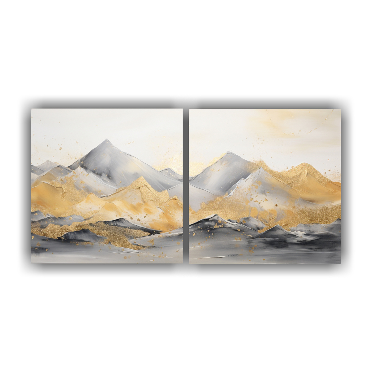 CUADROS ESTILIZADOS DE PAISAJES DE MONTAÑA CON 160X80 CM - 1