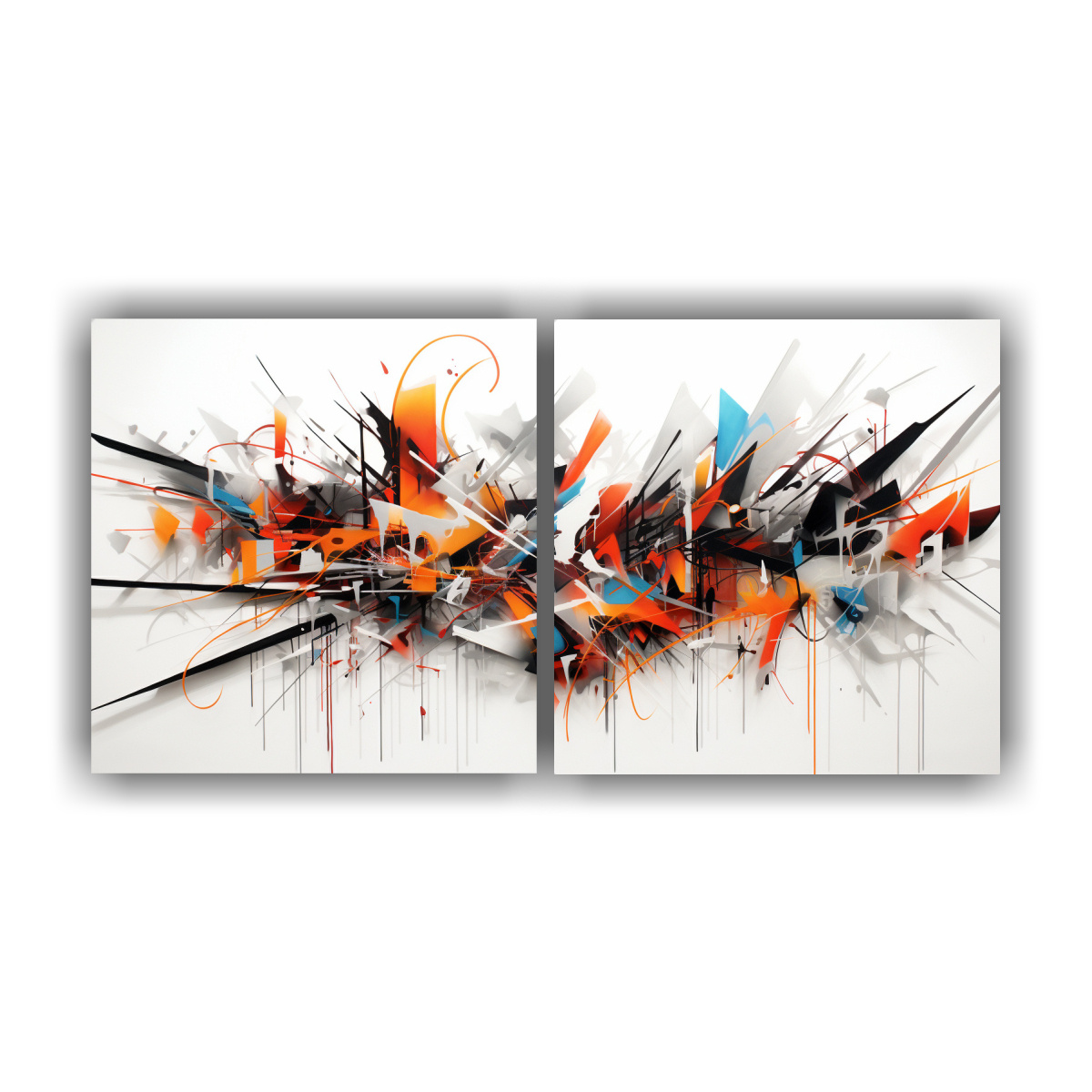 PINTURAS DECORATIVAS ESTILO GRAFFITI DE 40X20 CM - 1