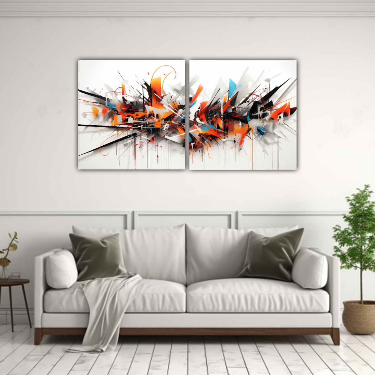 PINTURAS DECORATIVAS ESTILO GRAFFITI DE 40X20 CM - 2