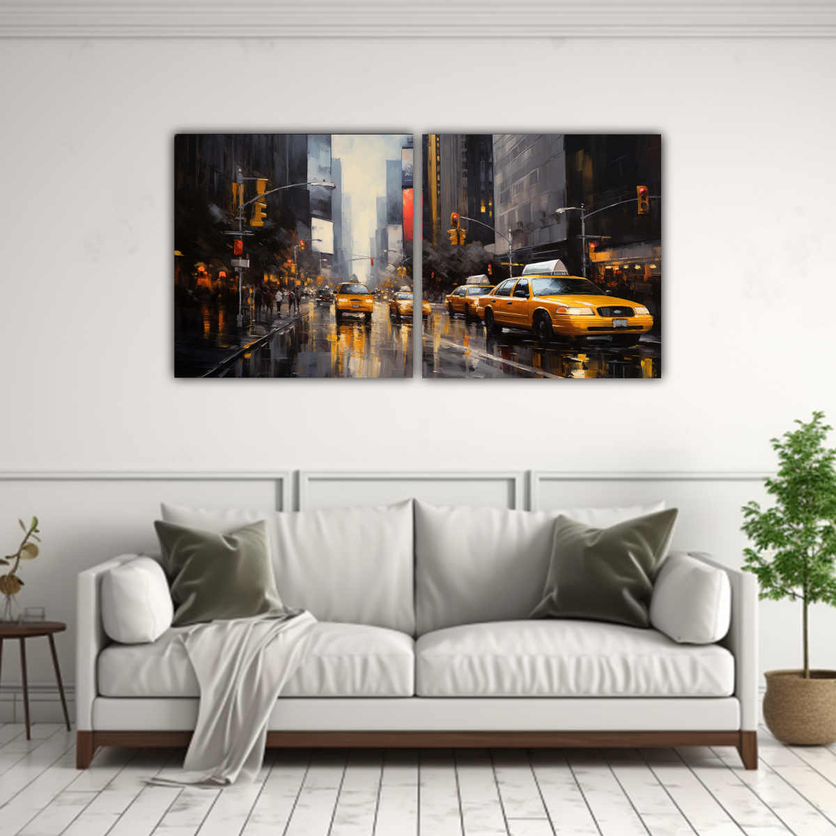DIPTICO MODERNO INTENSO CREA IMPRESIONANTES Y 140X70 CM - 2