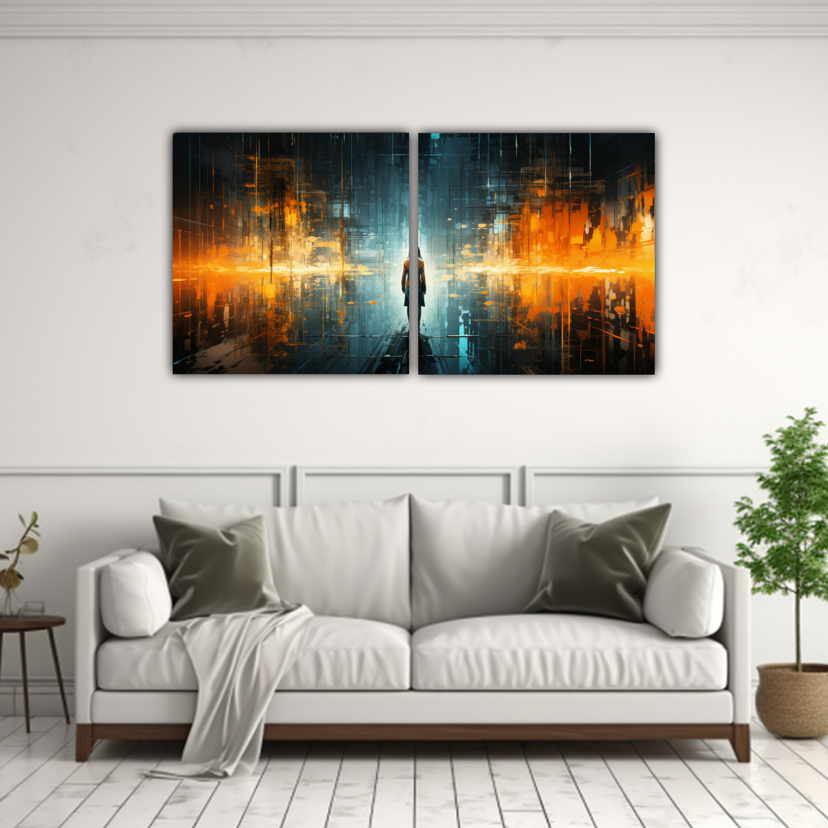 LIENZOS DE IMAGEN CLÁSICO ESTILO ZEN CON 120X60 CM - 2