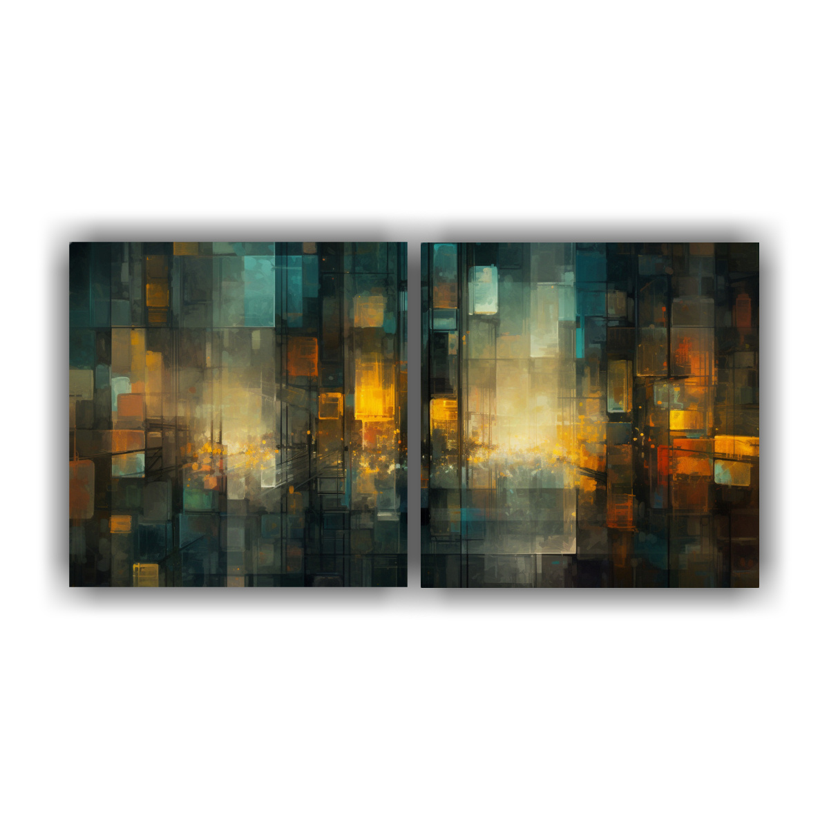 CUADROS ENMARCADOS DE VIDRIO CON MOVIMIENTO 160X80 CM - 1
