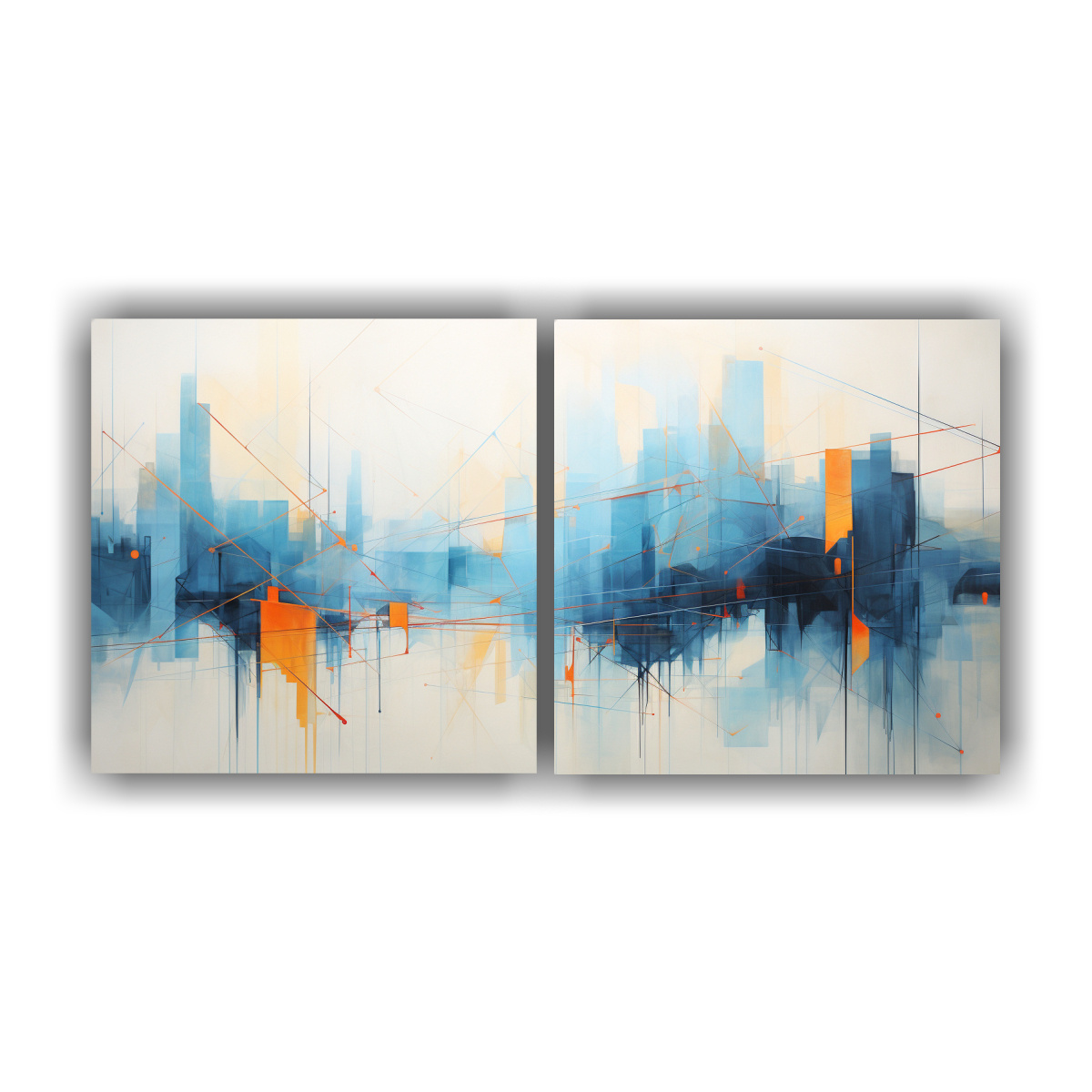 CUADRO ACUARELA REPRESENTACIÓN ABSTRACTA DE 120X60 CM - 1