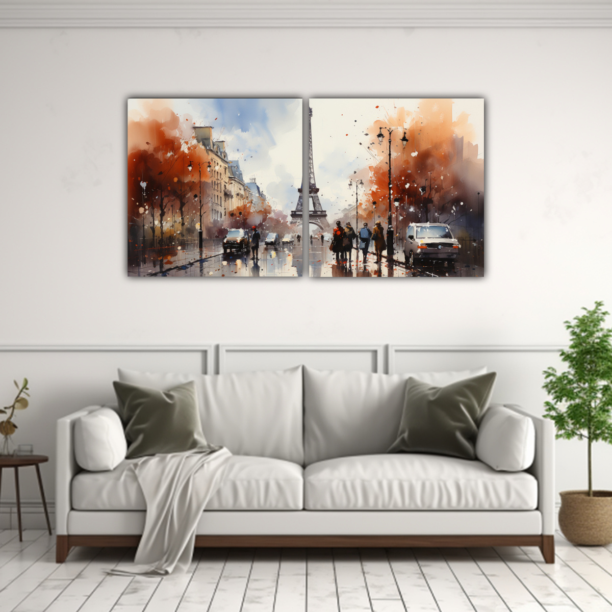 PINTURAS DE PARED MODERNAS PAREJA JOVEN ALEGRE 160X80 CM - 2