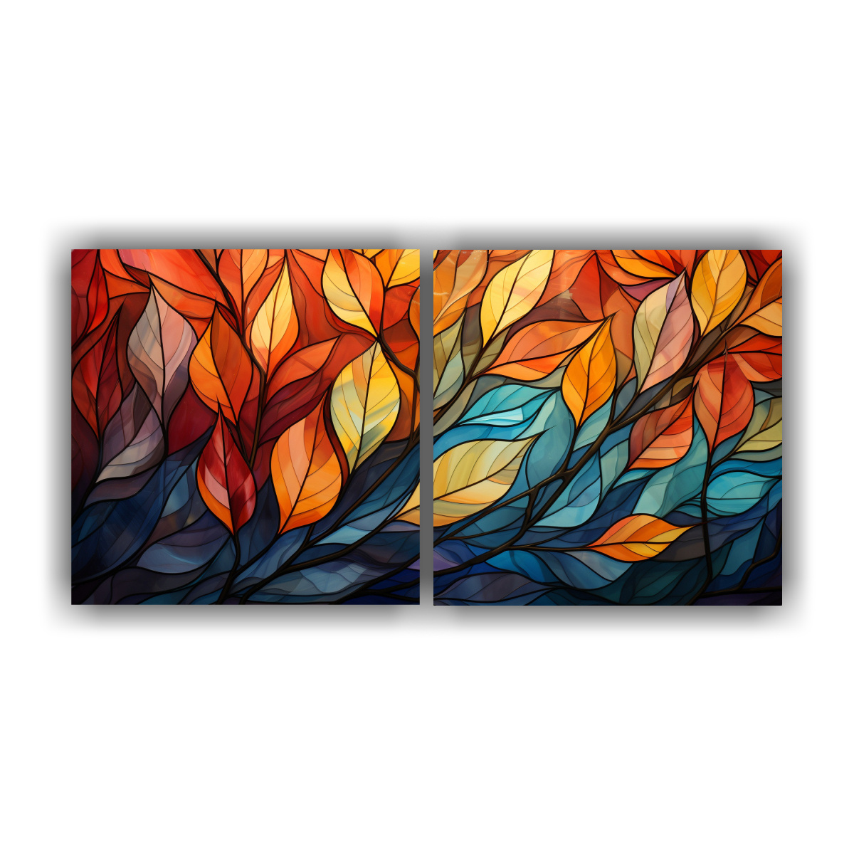 CUADROS DECORATIVOS DE DOS CANVAS MOVIMIENTO 160X80 CM - 1
