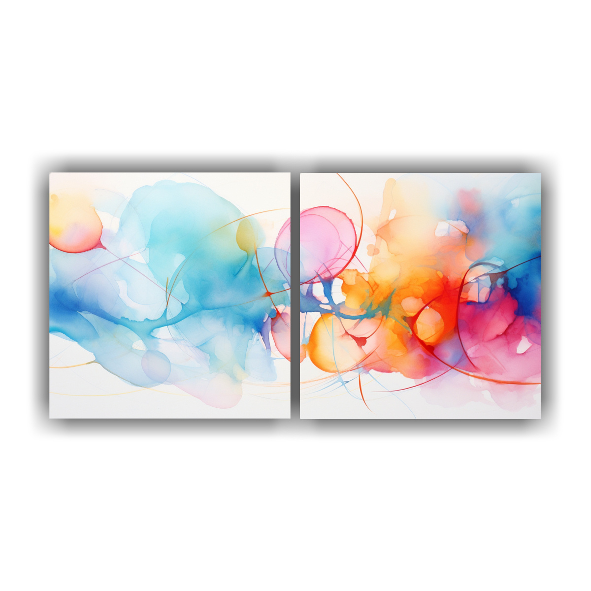 PINTURA EXPRESIONISTA ABSTRACTA INSPIRADA EN LA 160X80 CM - 1