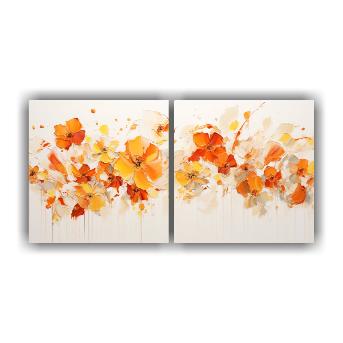 PINTURA ACRÍLICA SIN COSTURAS EN BLANCO DOS 80X40 CM - 1