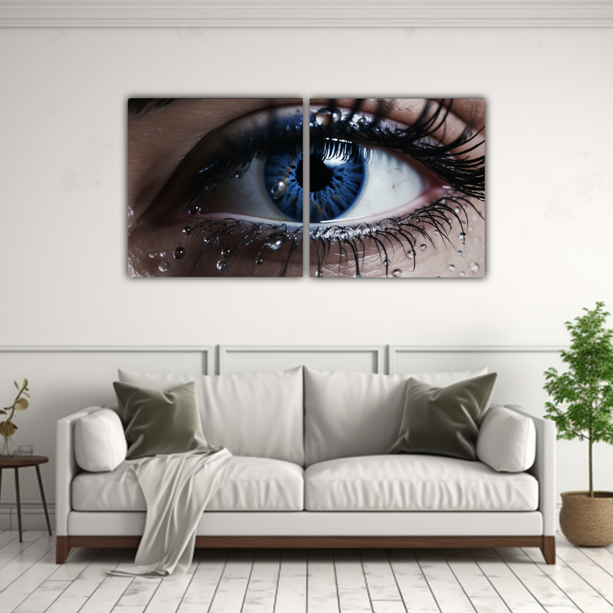PINTURA DECORATIVA DE LIENZO CON HERMOSO CONCEPTO 80X40 CM - 2