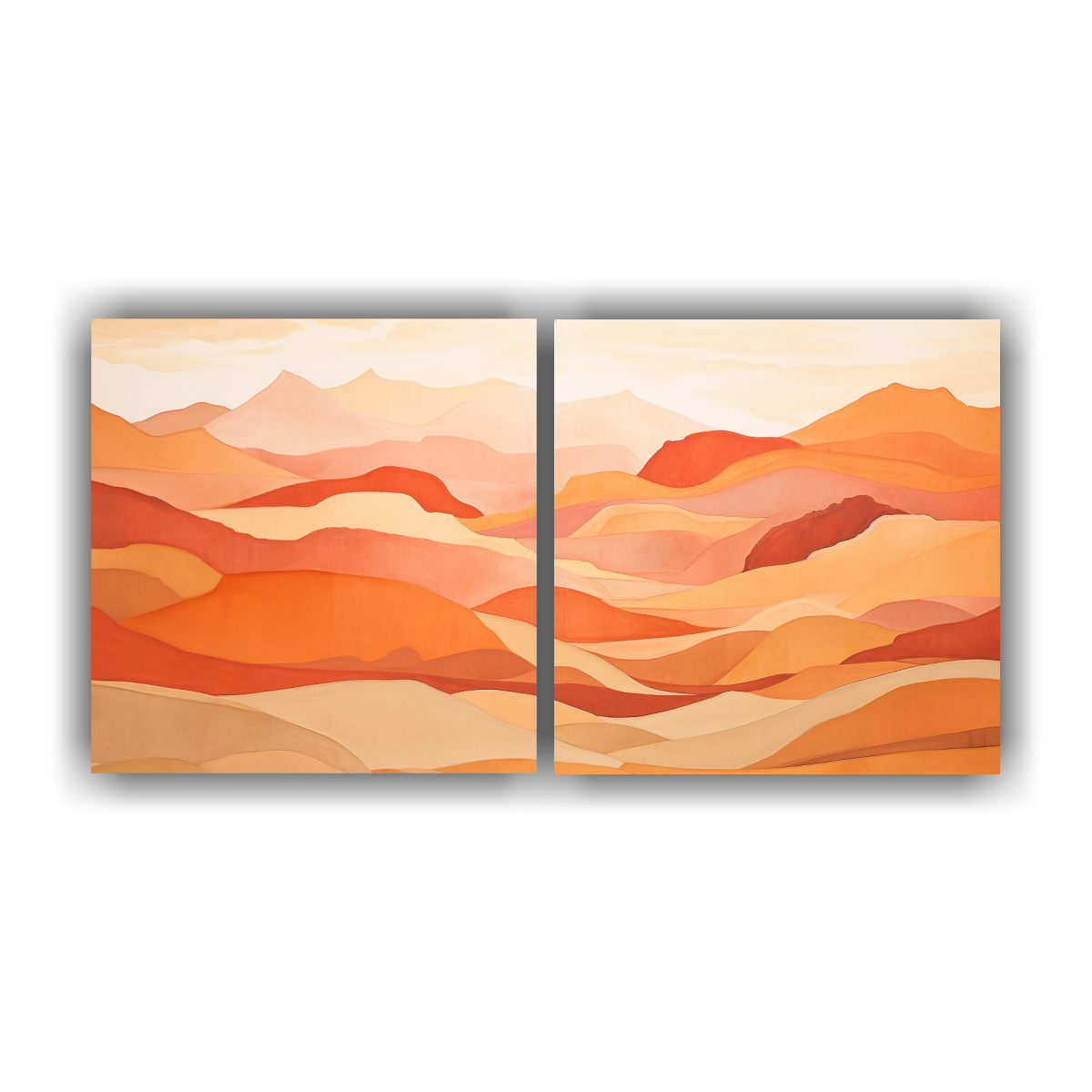 PAISAJE DESÉRTICO SERENO: REPRESENTACIÓN 40X20 CM - 1