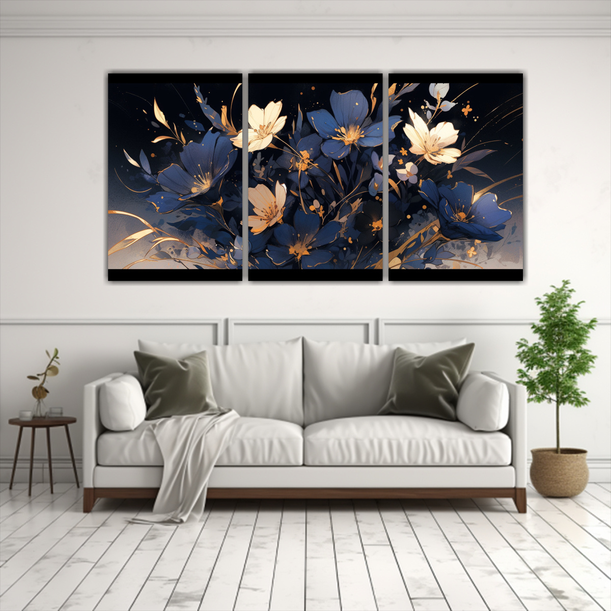 CUADROS HERMOSOS COCINA ESTILO NEONOIR EN DORADO 90X45 CM - 2