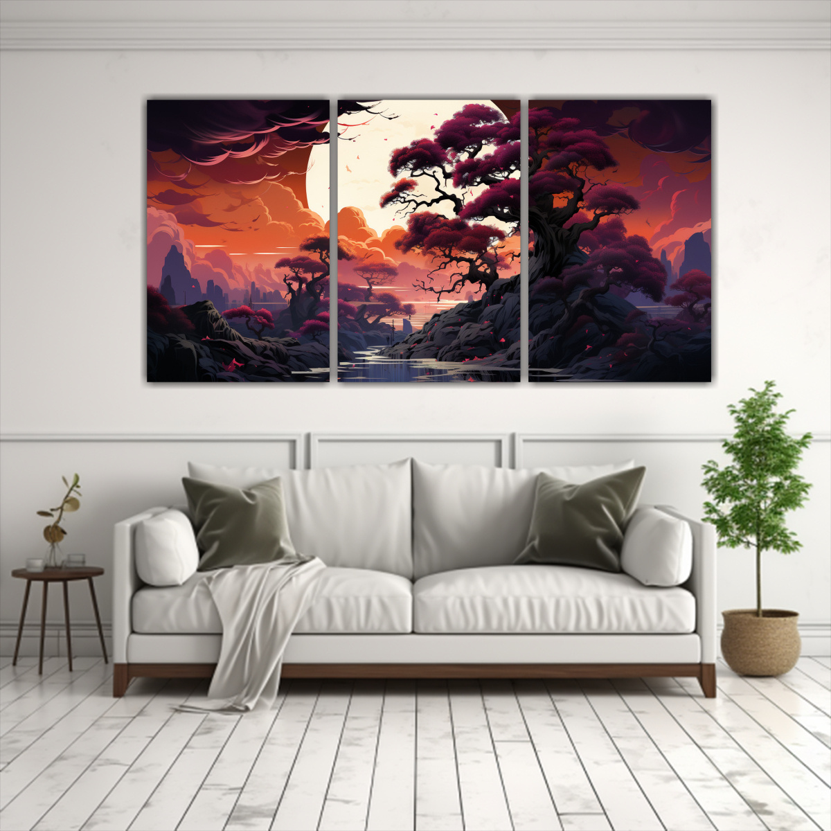 PINTURA DECORATIVA TRES CANVAS VANGUARDIA 240X120 CM - 2