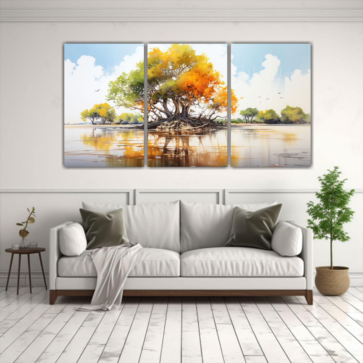 PINTURAS DECORATIVAS ABSTRACTAS DE COLORES 120X60 CM - 2