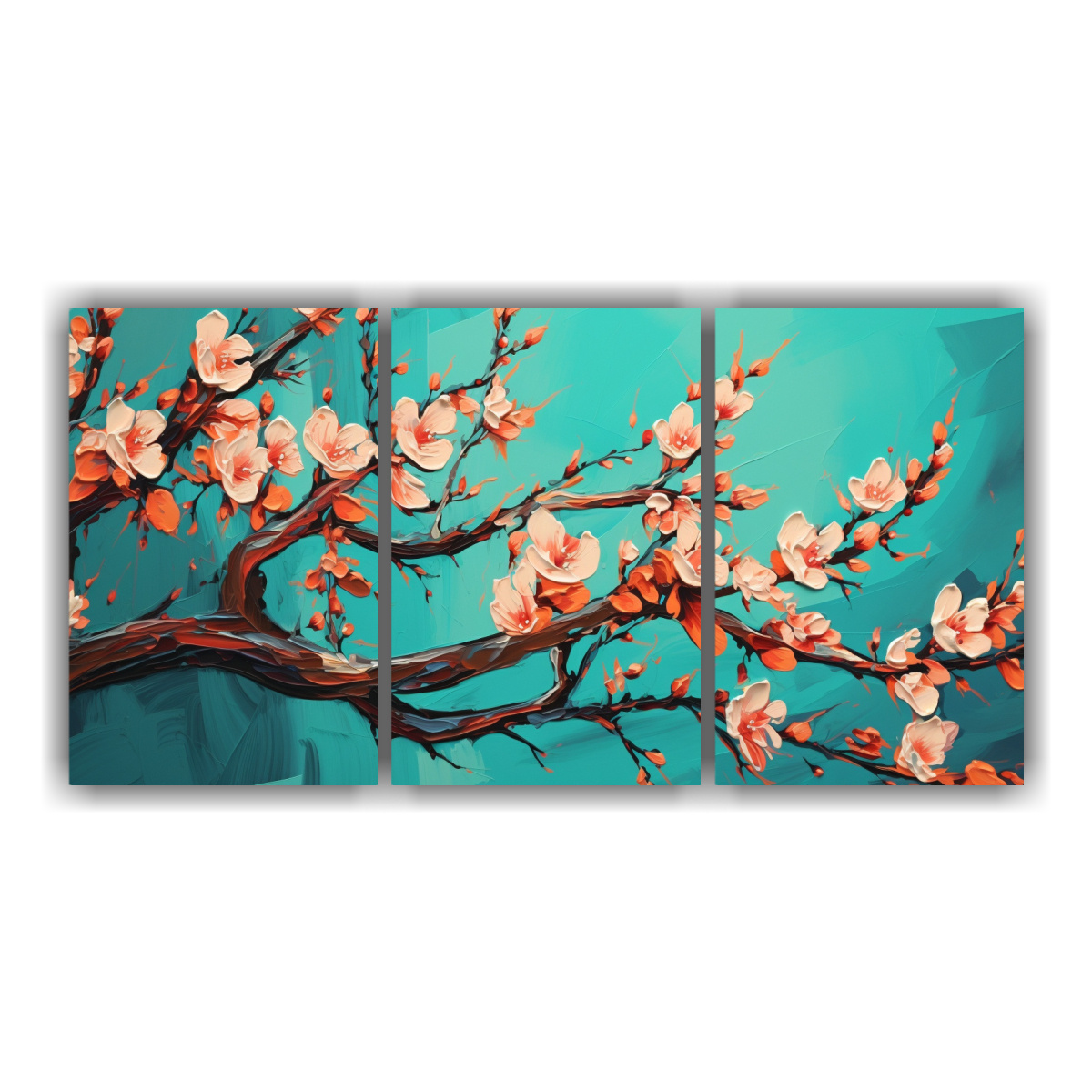COMPOSICIÓN EQUILIBRADA DE UN ÁRBOL MELOCOTÓN 240X120 CM - 1