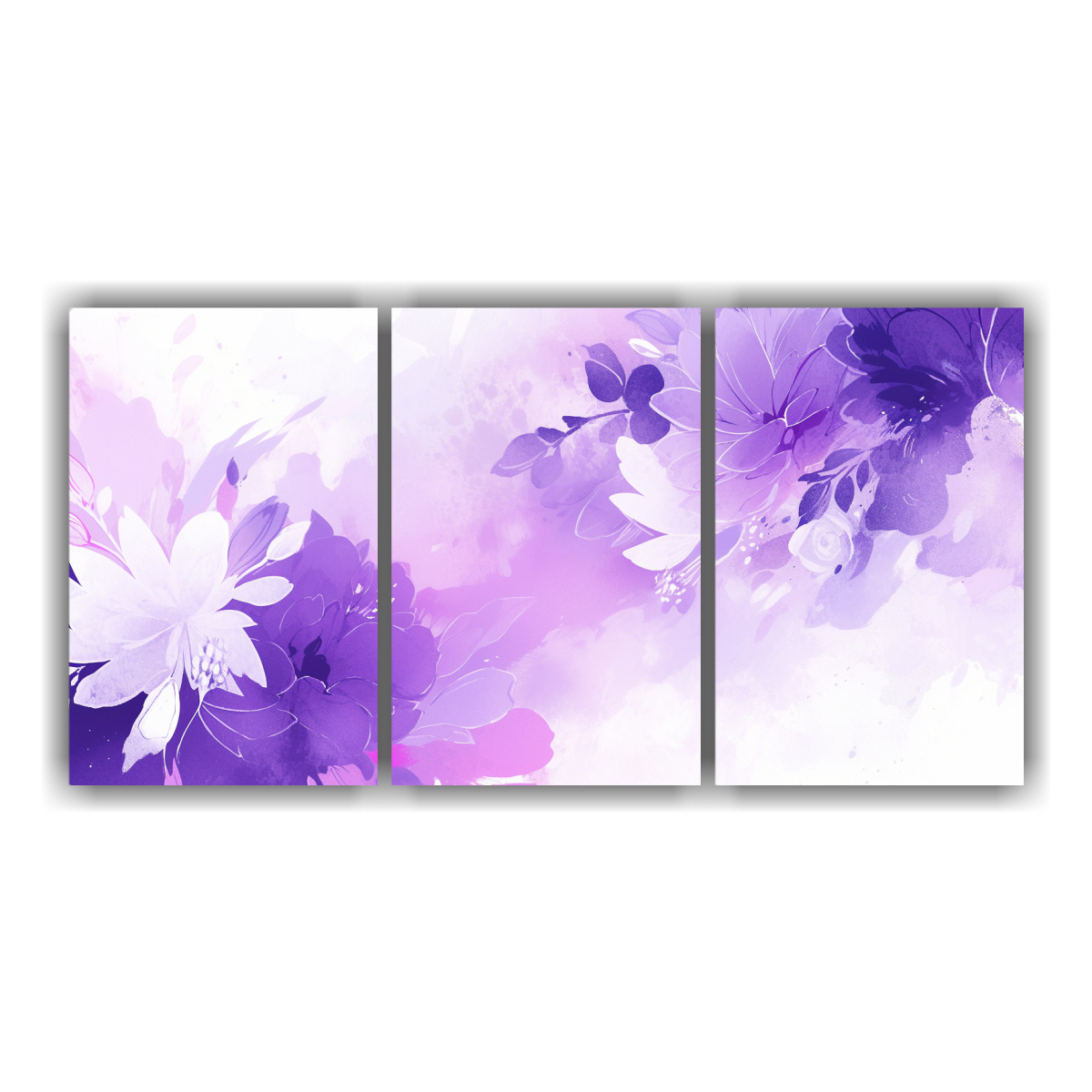 CONJUNTO DE 3 CUADROS IMPACTANTE TELA CANVAS 180X90 CM - 1