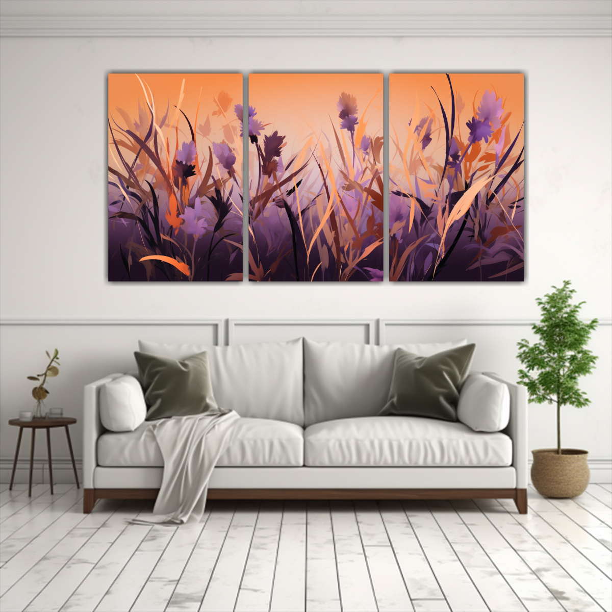 PINTURAS DECORATIVAS MODERNAS DE LAS HIERBAS DE 90X45 CM - 2
