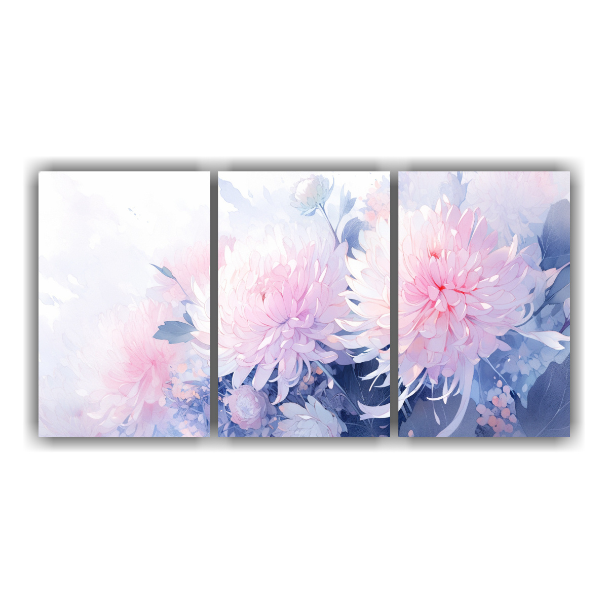 CUADRO BASTIDOR DECORACIÓN CHRYSANTHEMUMS 150X75 CM - 1