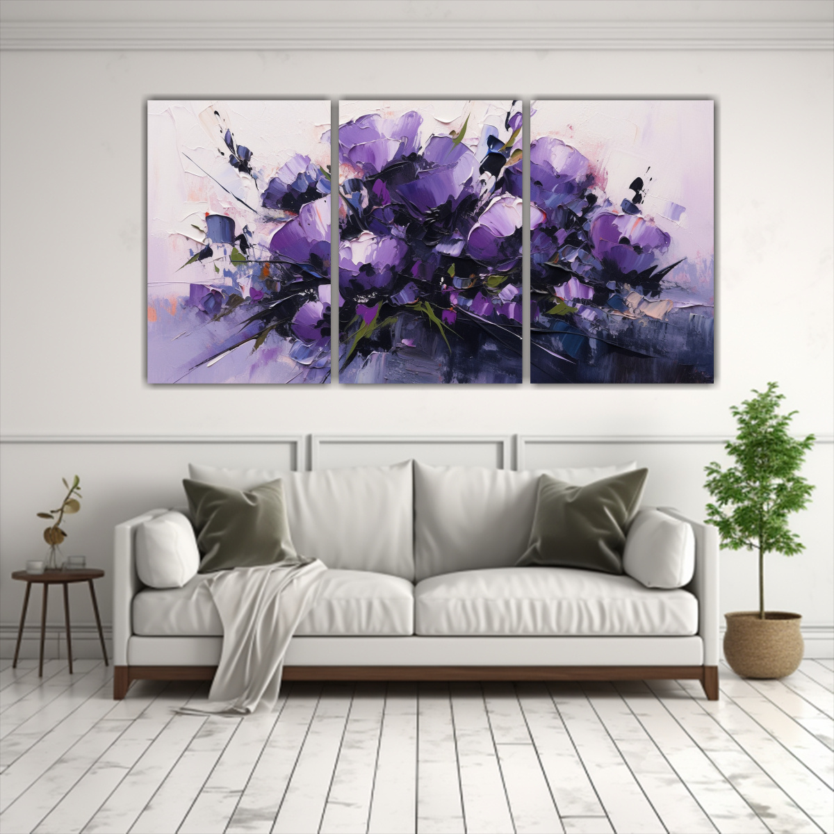 ARTES DE PARED ACUARELA EXPOSICIÓN A PÚRPURA 240X120 CM - 2