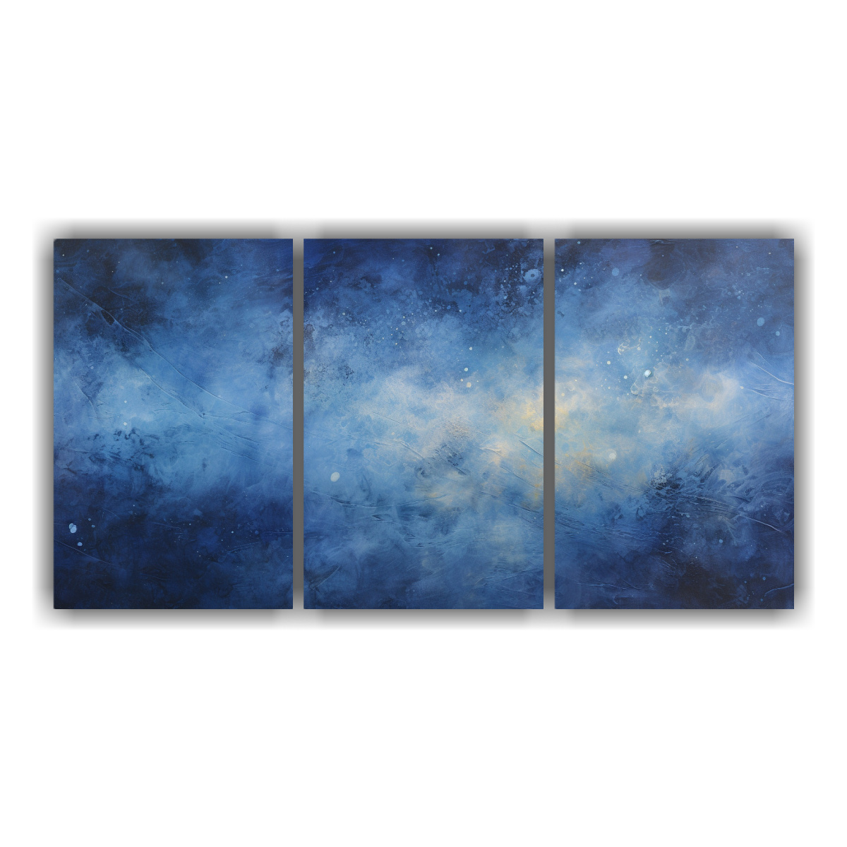 PINTURAS ABSTRACTAS DE LIENZO: VIAJE CÓSMICO EN 150X75 CM - 1