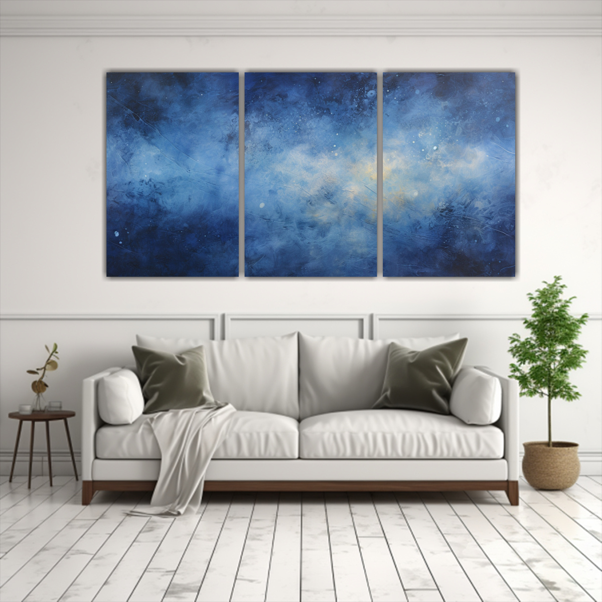 PINTURAS ABSTRACTAS DE LIENZO: VIAJE CÓSMICO EN 150X75 CM - 2