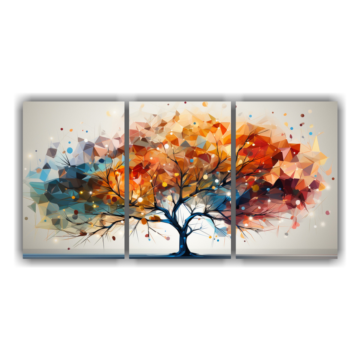 CUADROS MOVIMIENTO INTENSO PARA DECORAR: ÁRBOL 150X75 CM - 1