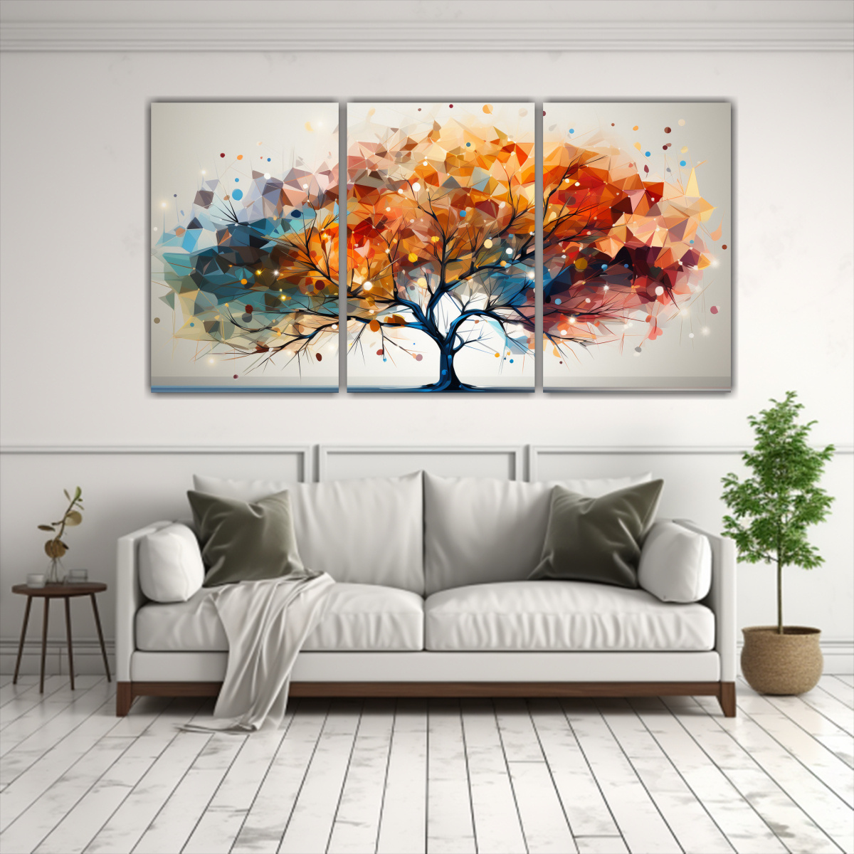 CUADROS MOVIMIENTO INTENSO PARA DECORAR: ÁRBOL 150X75 CM - 2