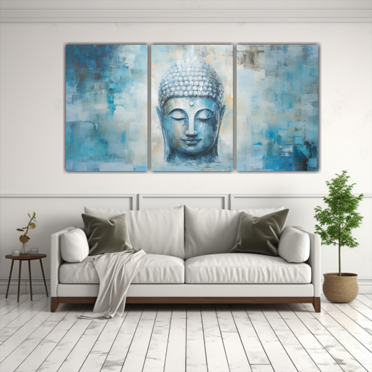 PINTURAS ABSTRACTAS DE DECORACIÓN BUDDHA EN 150X75 CM - 2