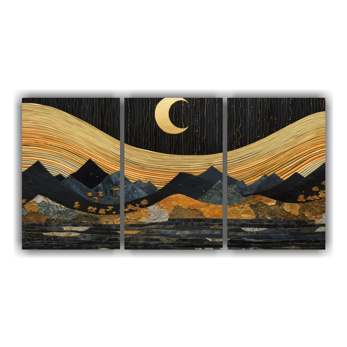LIENZO DECORATIVO PERSPECTIVA CON LUNA Y 180X90 CM - 1