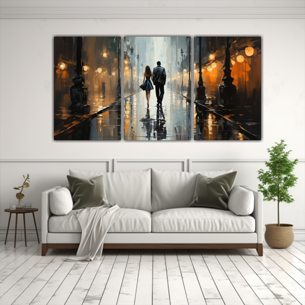CUADROS ENIGMÁTICOS CON DIBUJO IMPRESIONISTA 240X120 CM - 2