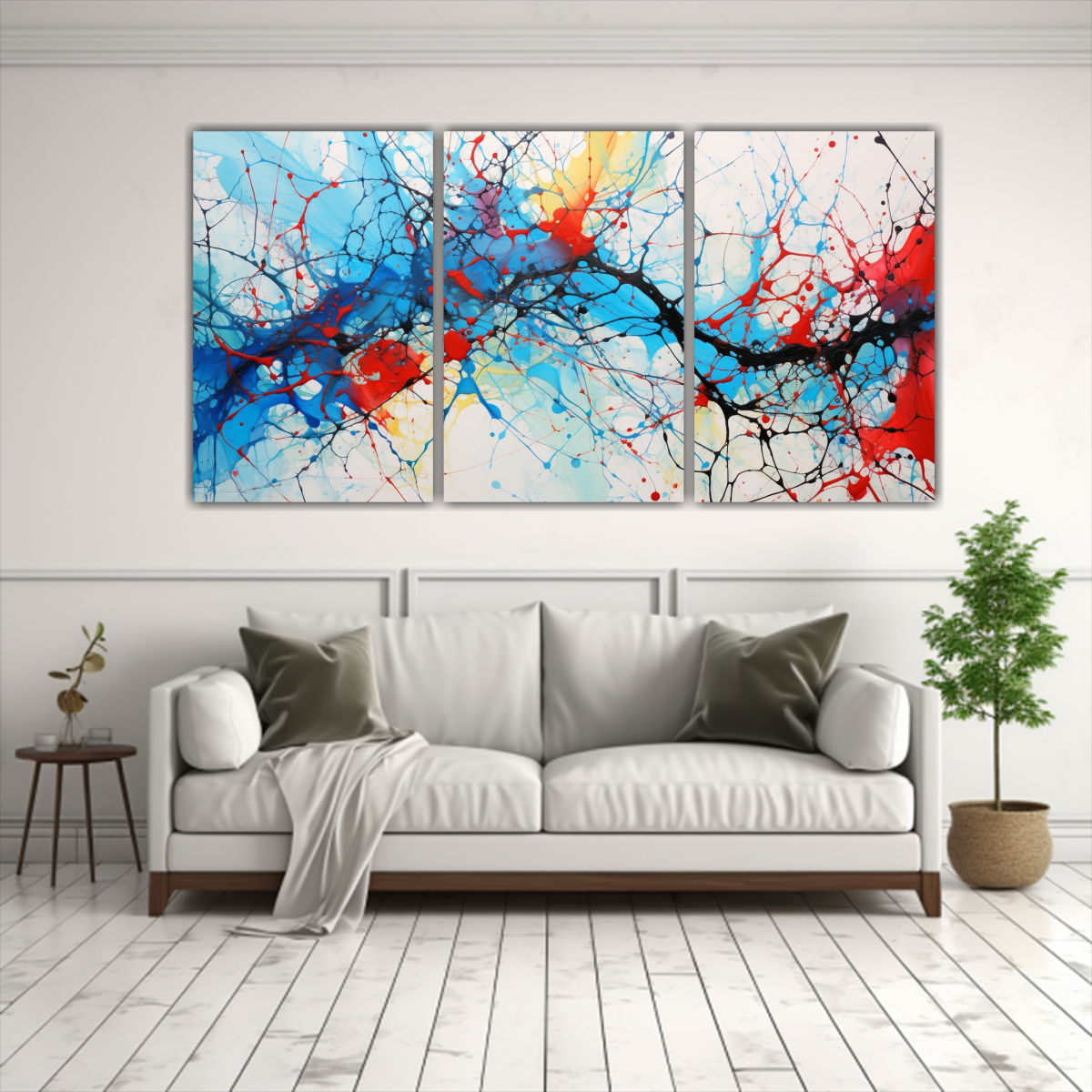 PINTURAS DE PARED ESTILO GALERÍA MINIMALISTA CON 90X45 CM - 2