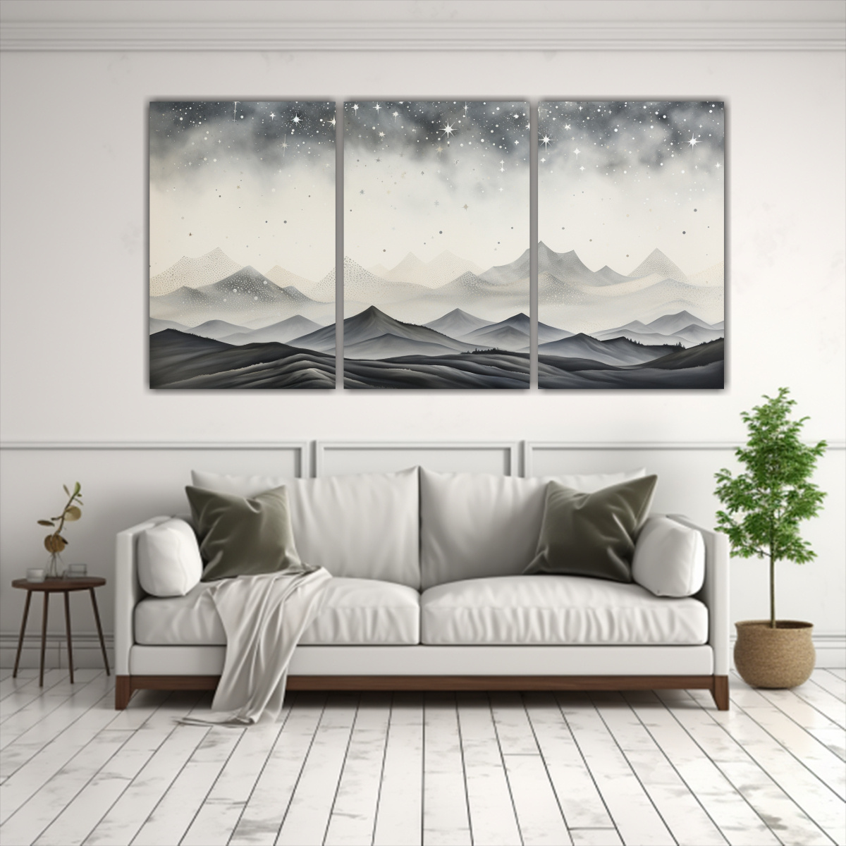 LIENZOS CREATIVOS DE ESCENA MONTAÑOSA ELEGANTE 90X45 CM - 2