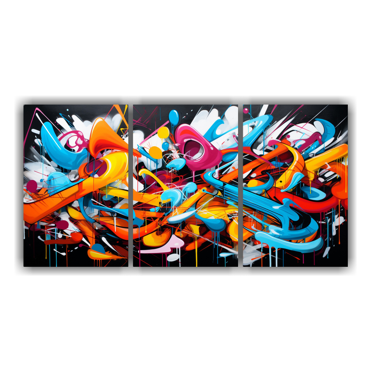 PINTURAS DECORATIVAS DE CUADRO ABSTRACTA CON 180X90 CM - 1