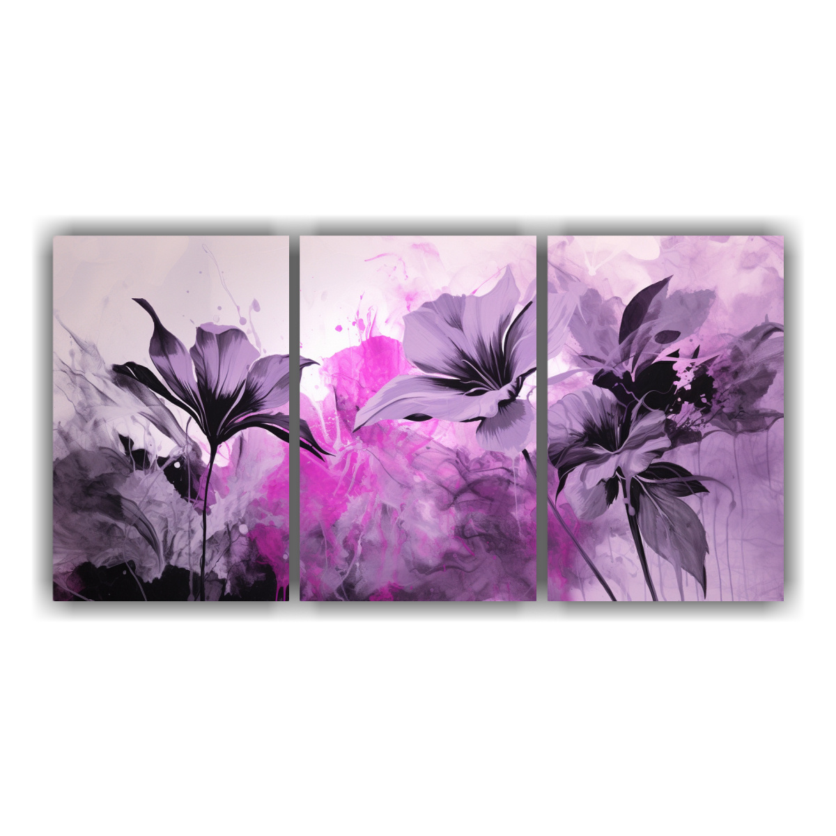 PINTURAS DECORATIVAS ESTILO NEONOIR CON PINCEL 60X30 CM - 1
